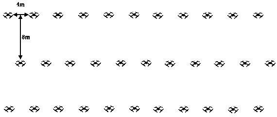 Unmanned plane formation flight method and system based on binocular visual sense