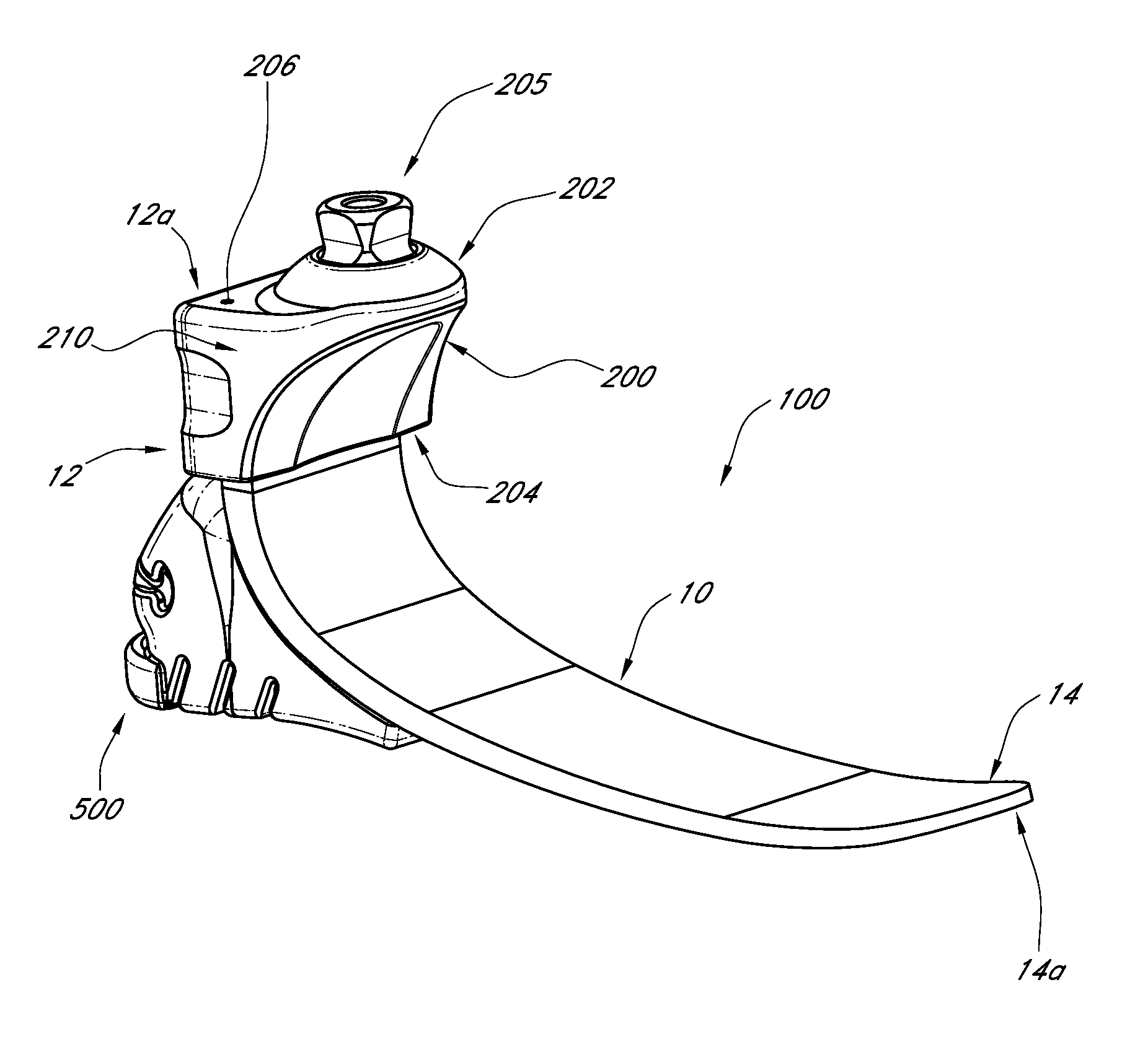 Prosthetic foot with resilient heel