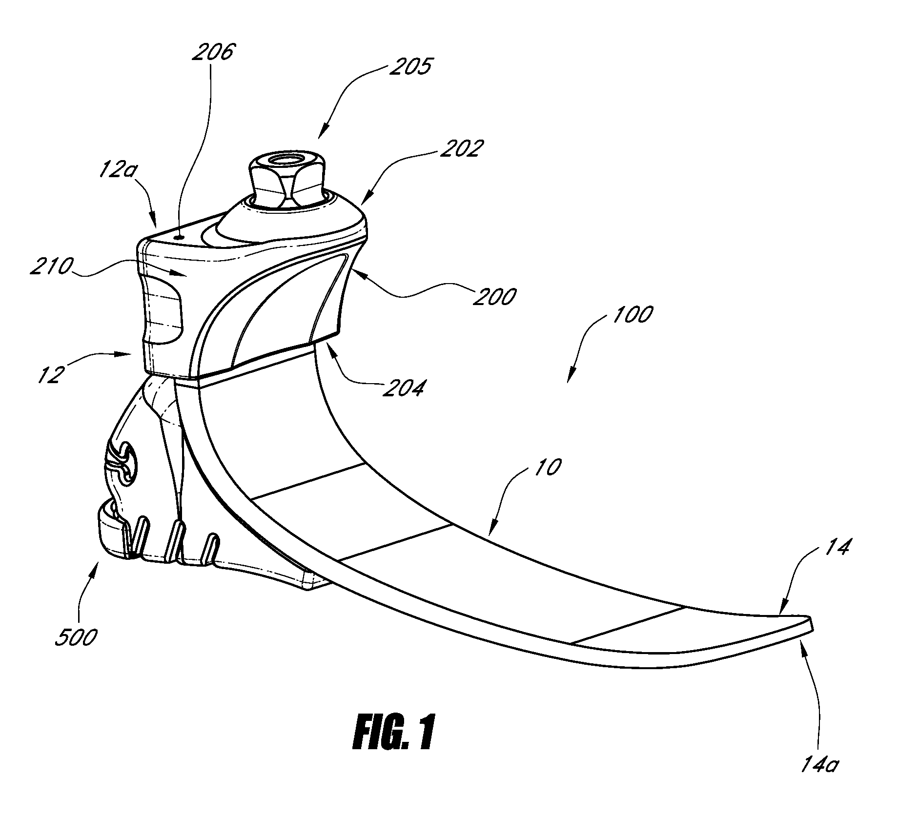 Prosthetic foot with resilient heel