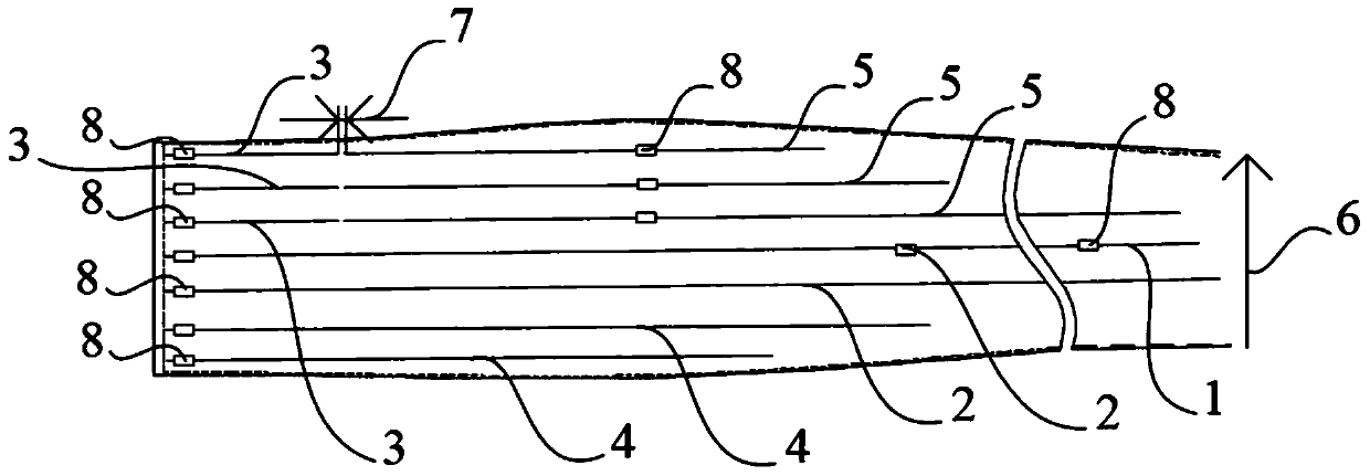 Forming method of blade main beam