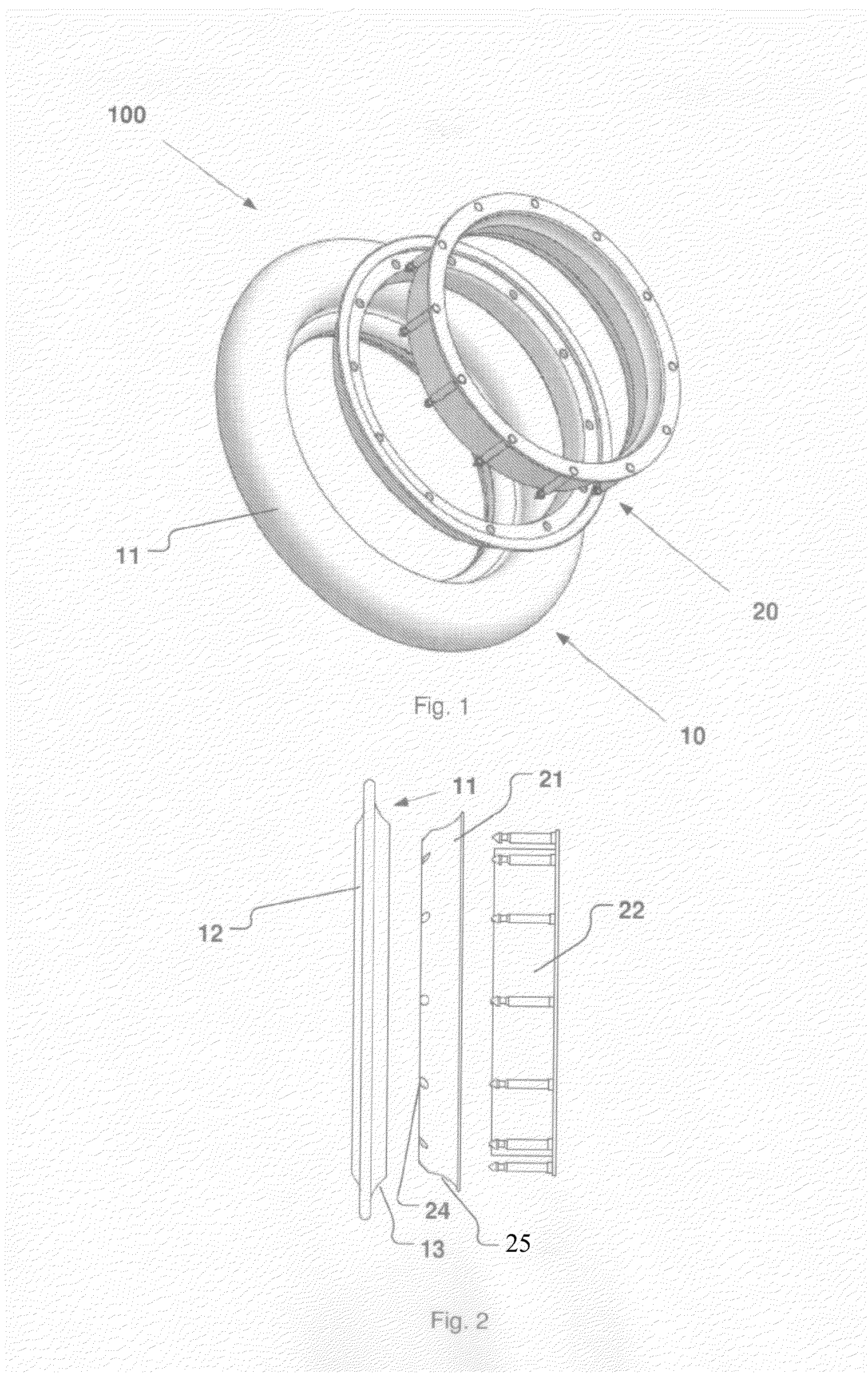 Device and a method for anastomosis