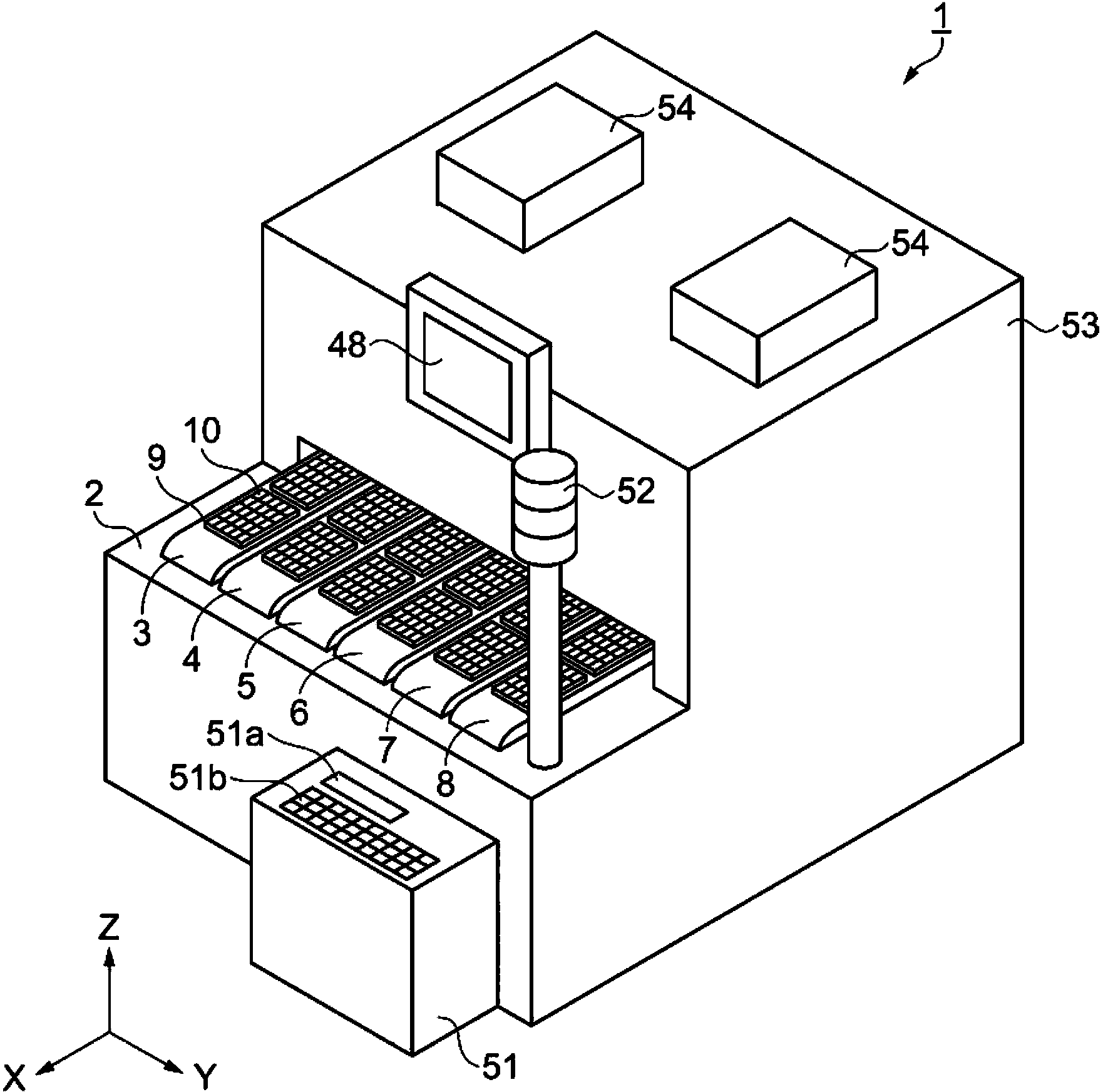 Electronic component carrying device and electronic component testing device