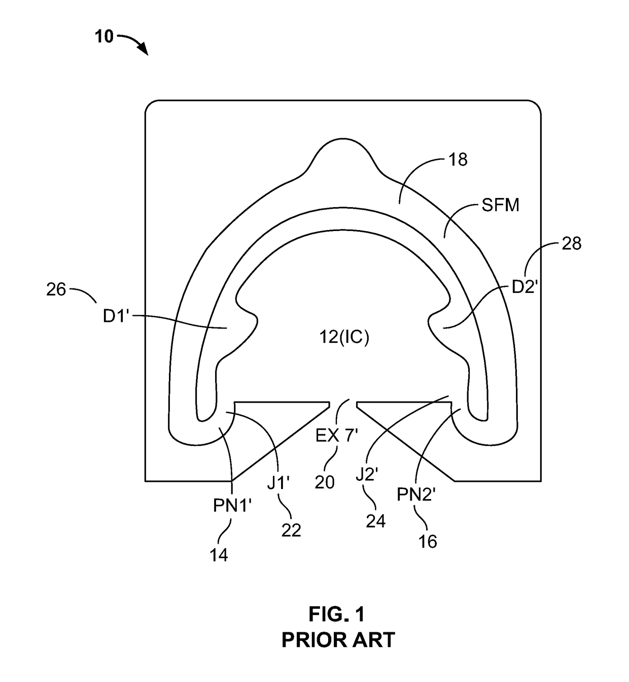 Compact low flow rate fluidic nozzle for spraying and cleaning applications having a reverse mushroom insert geometry