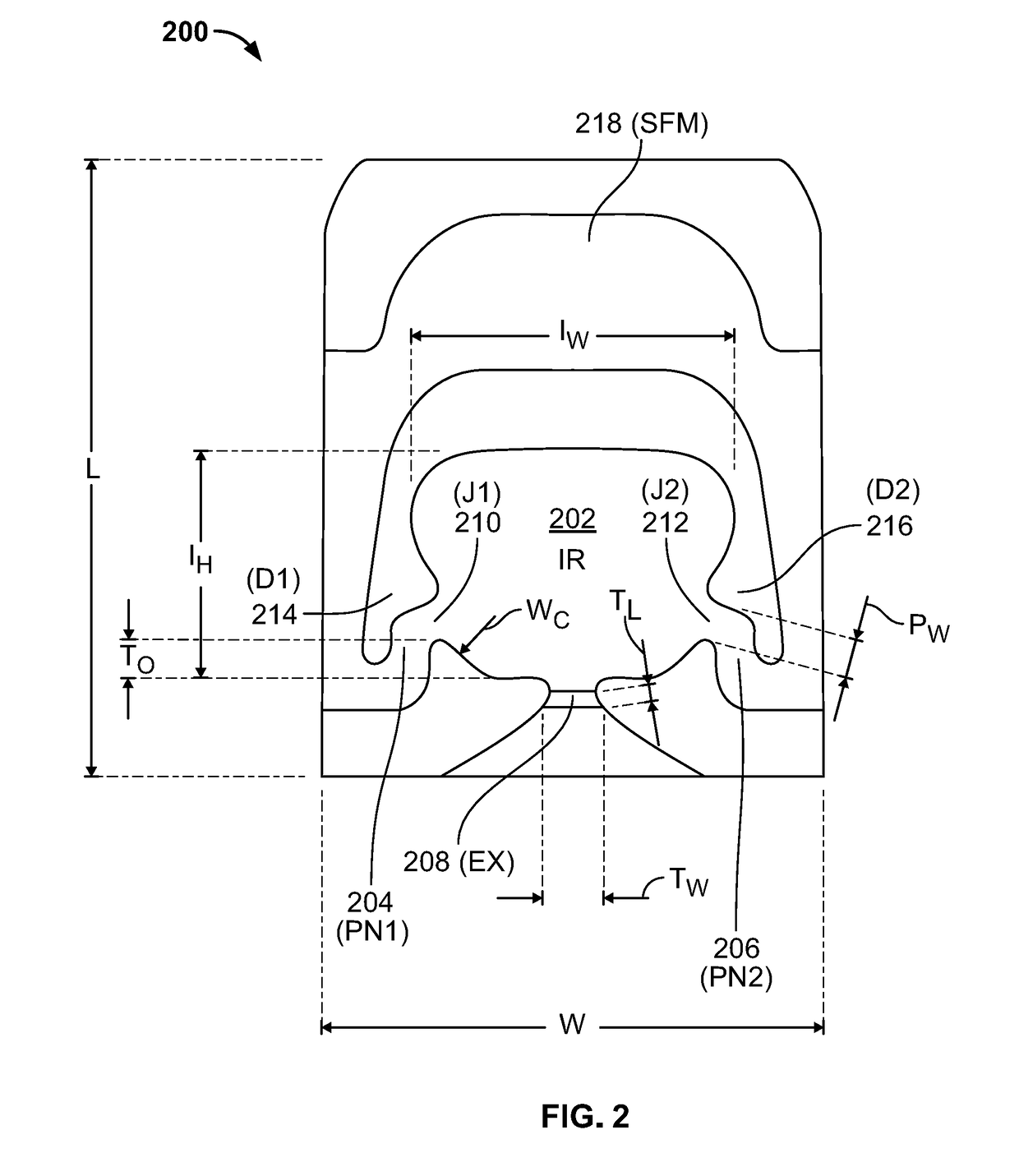 Compact low flow rate fluidic nozzle for spraying and cleaning applications having a reverse mushroom insert geometry