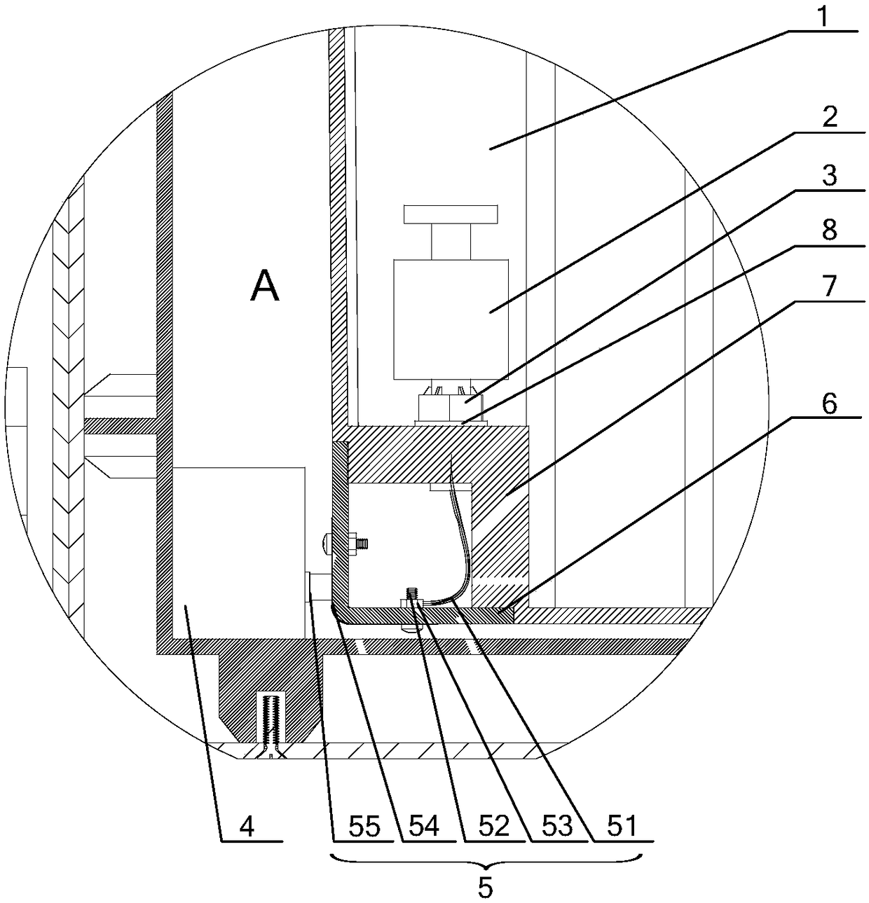 Water tank of nursing machine