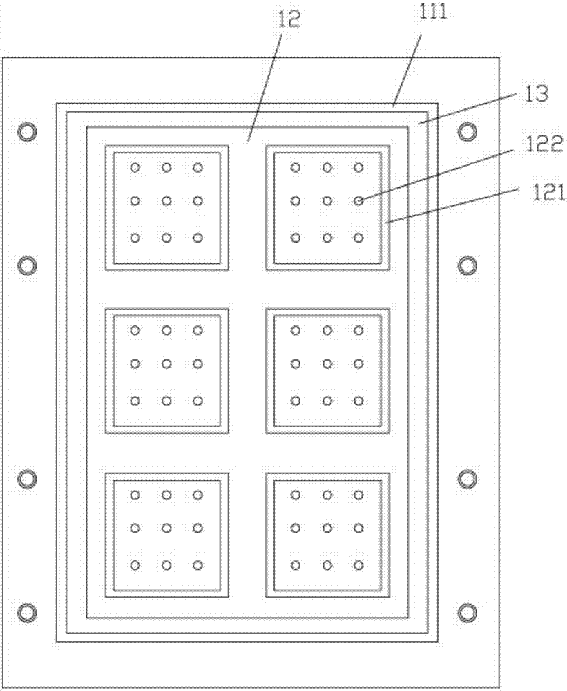 Printed circuit board (PCB) body fixing die moving device for PCB cutting machine