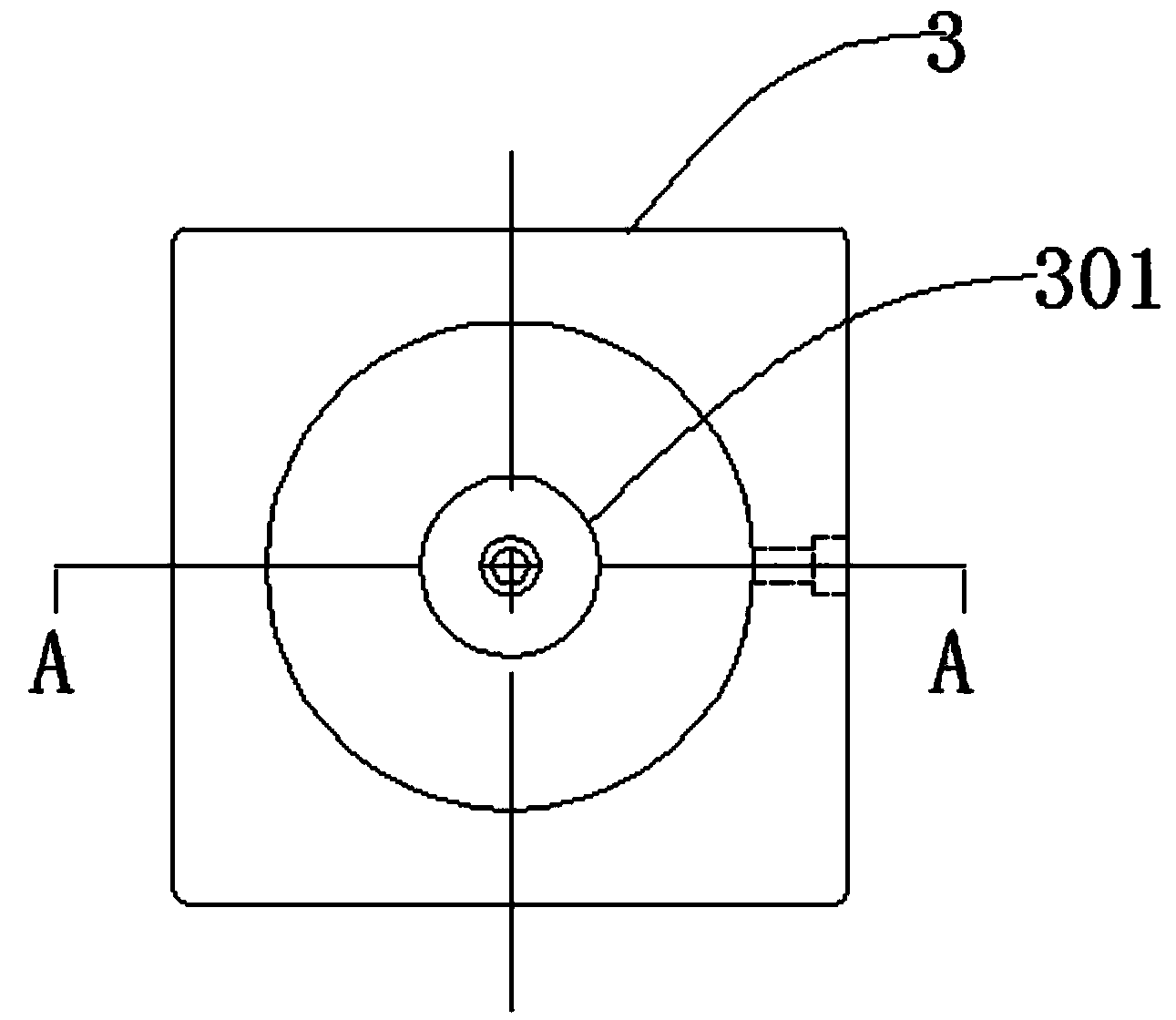 End face grinding device of chain wheel