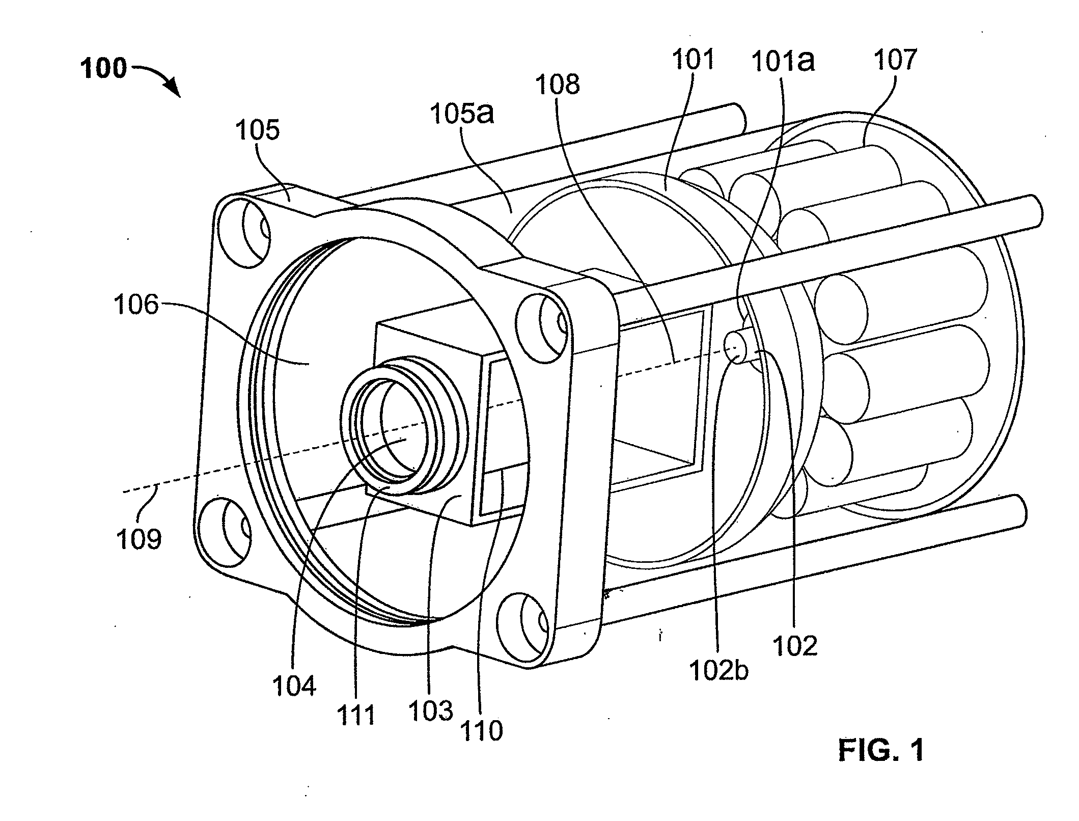 Imaging device with focused illumination