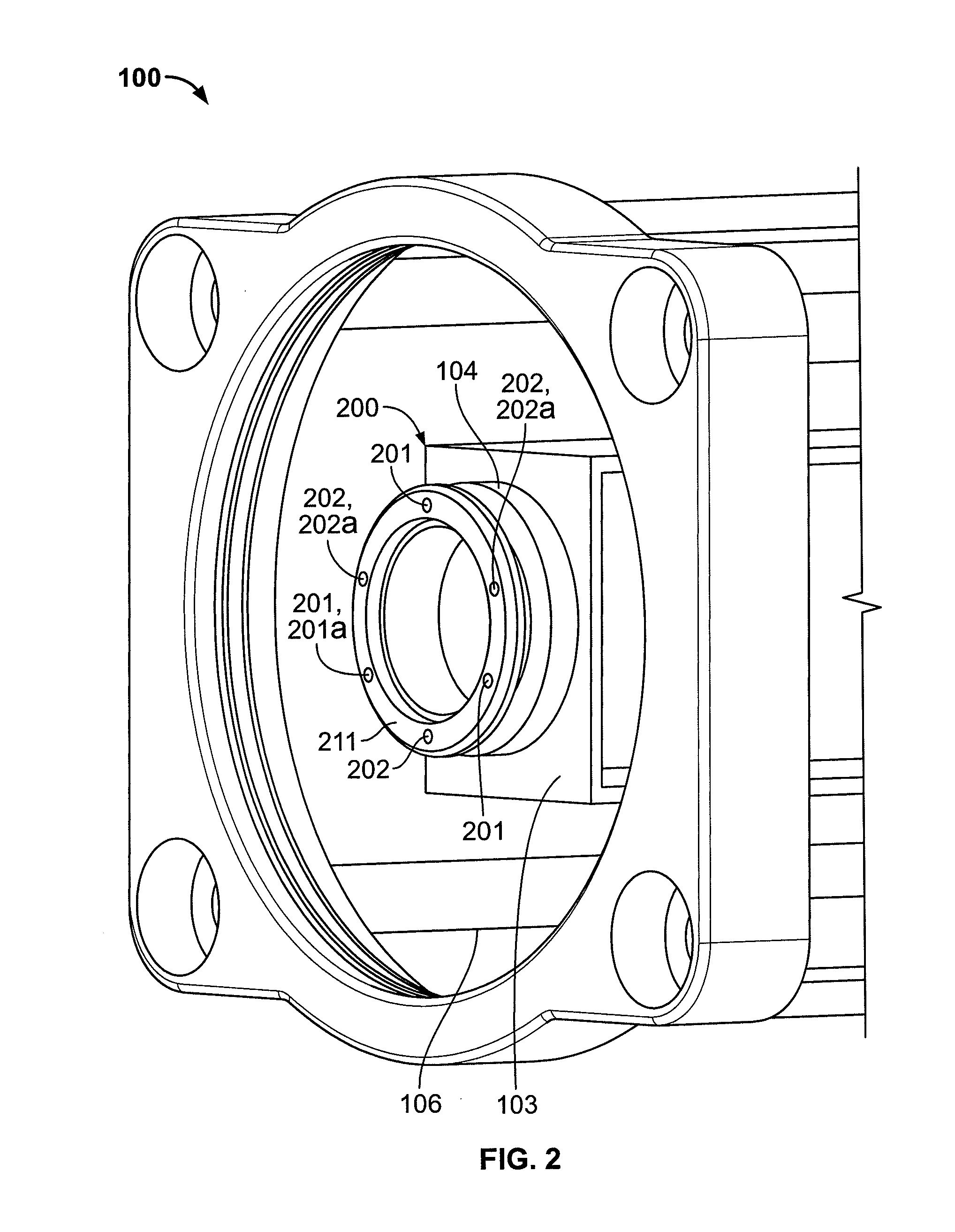 Imaging device with focused illumination