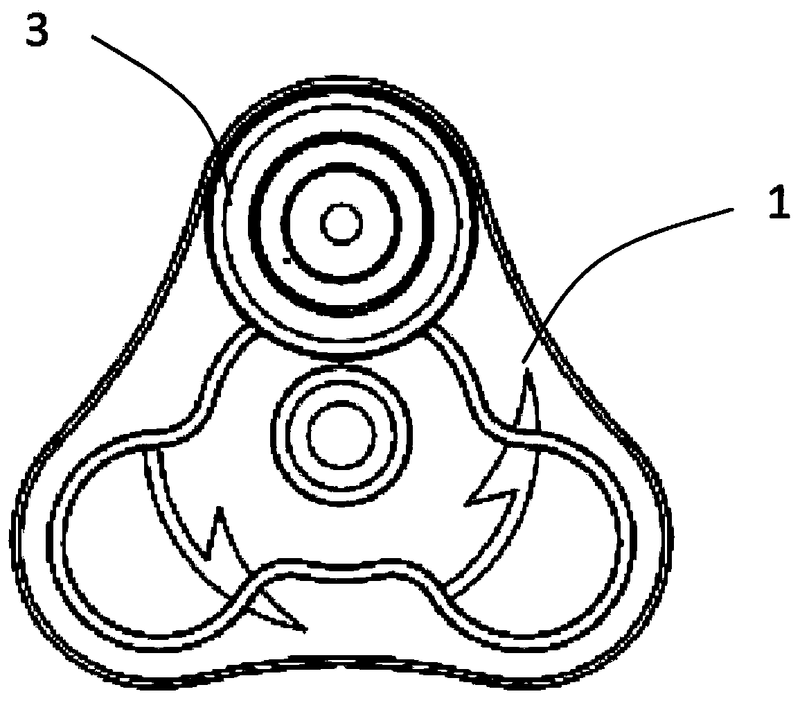 Test tube fixing and rotating device