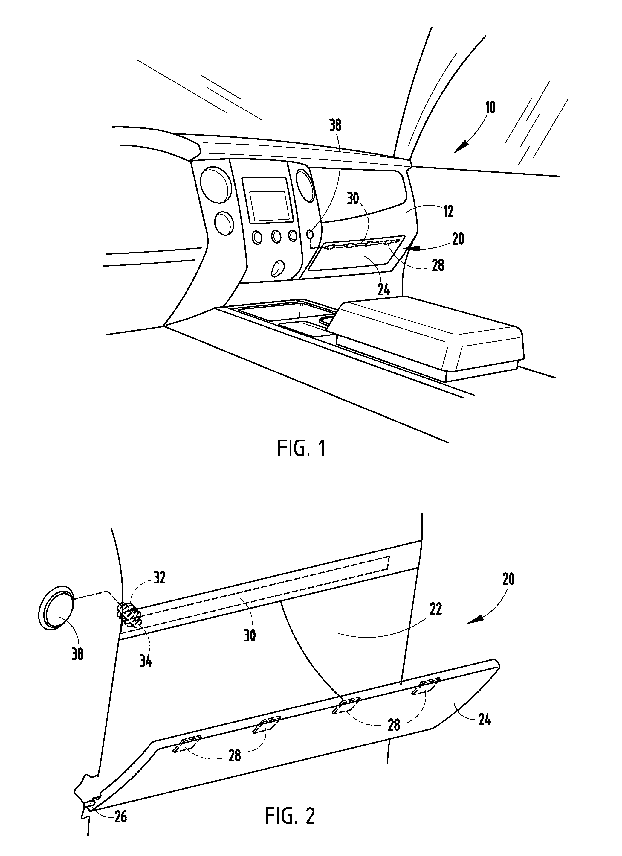 Vehicle stowage assembly having electromagnetic closure