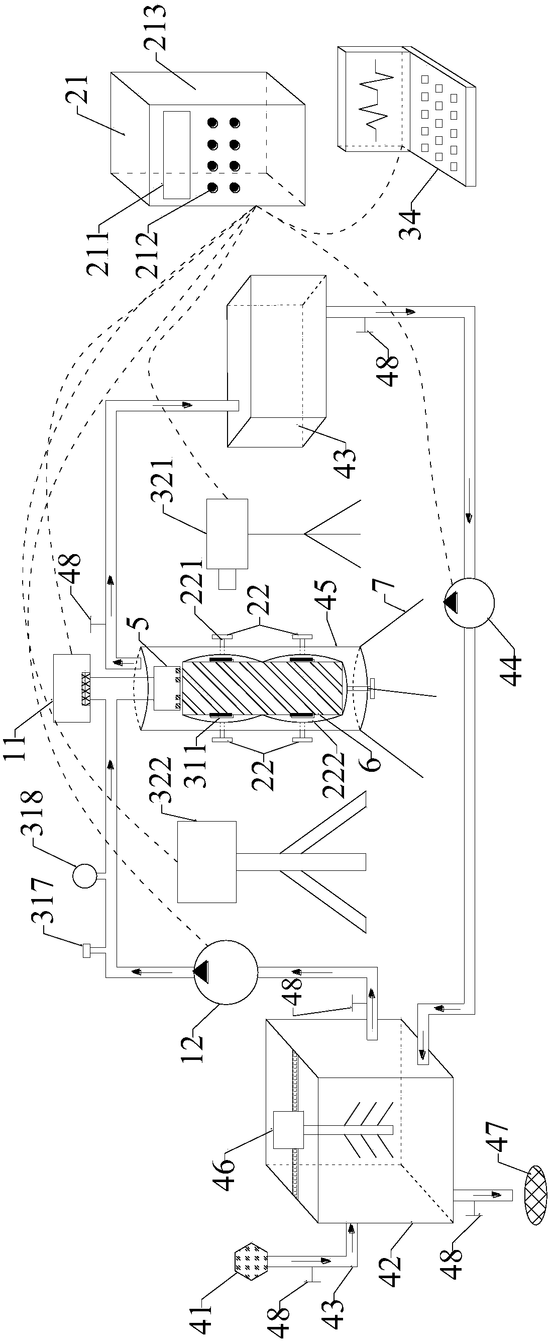 Multifunctional test and experiment platform for desk research of jet drilling