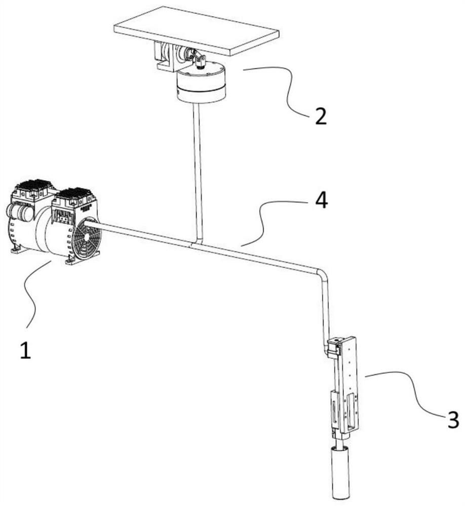 Cryopreservation tube suction control system