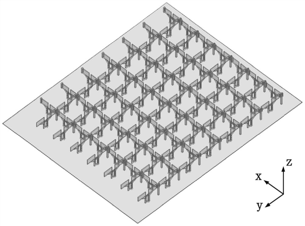 Foldable large-spacing ultra-wideband low-profile tight coupling array antenna