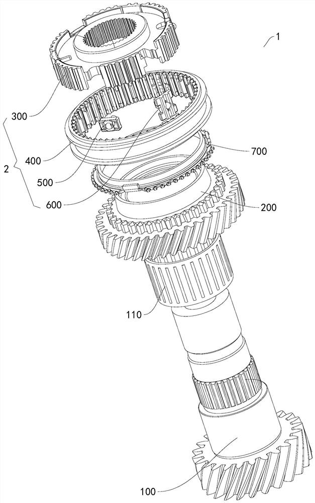 Synchronization system and vehicle with same