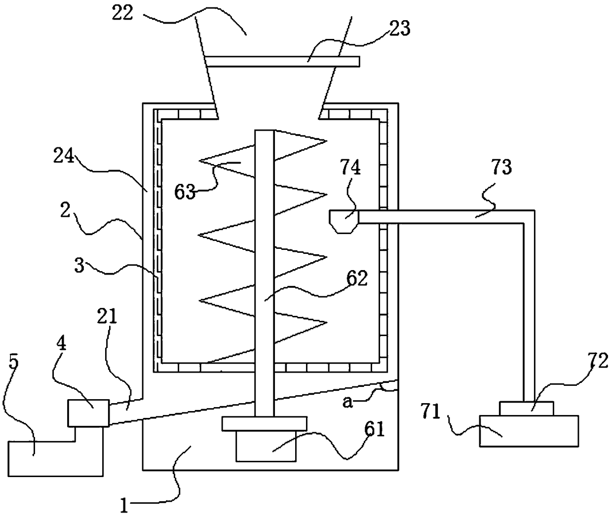 Garden greening garbage treatment device