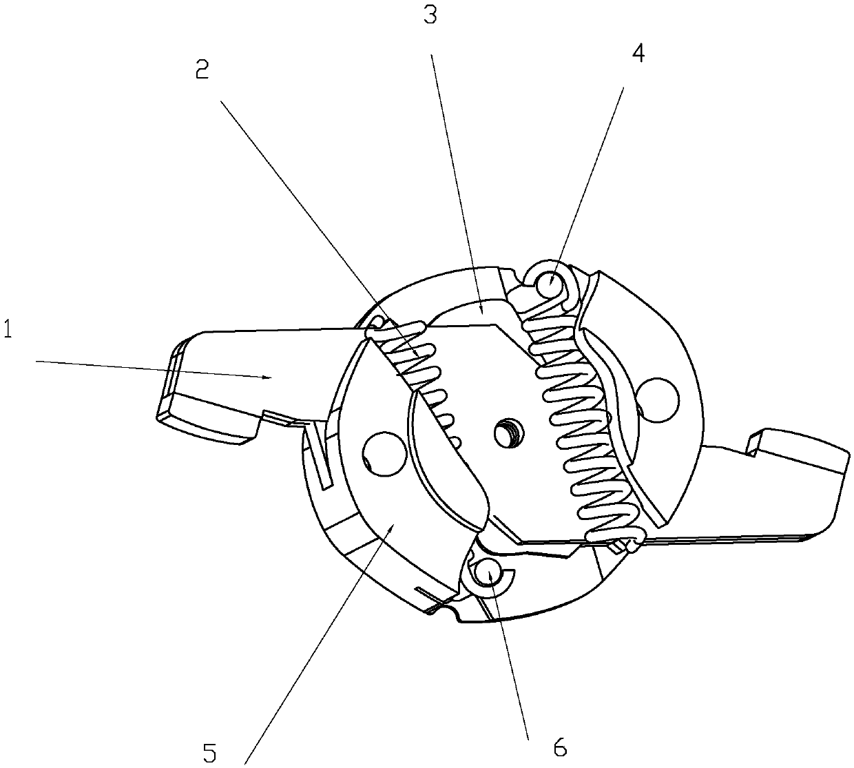 Anti-reclosing mechanism of dual-breaker molded case circuit breaker