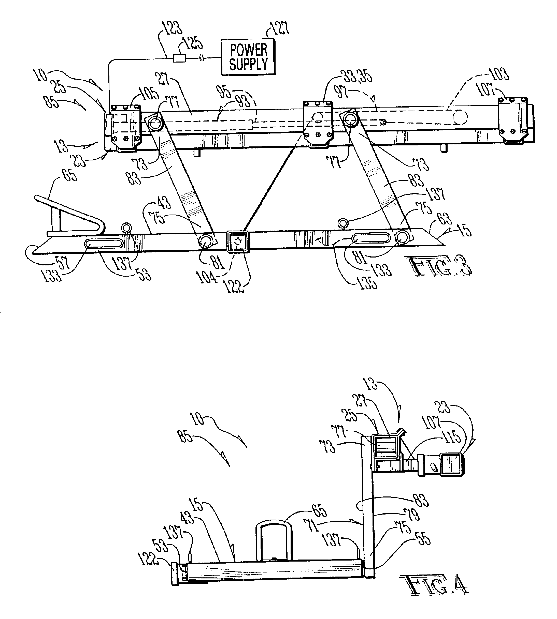 Combination sport vehicle lift and carrier for motor vehicle