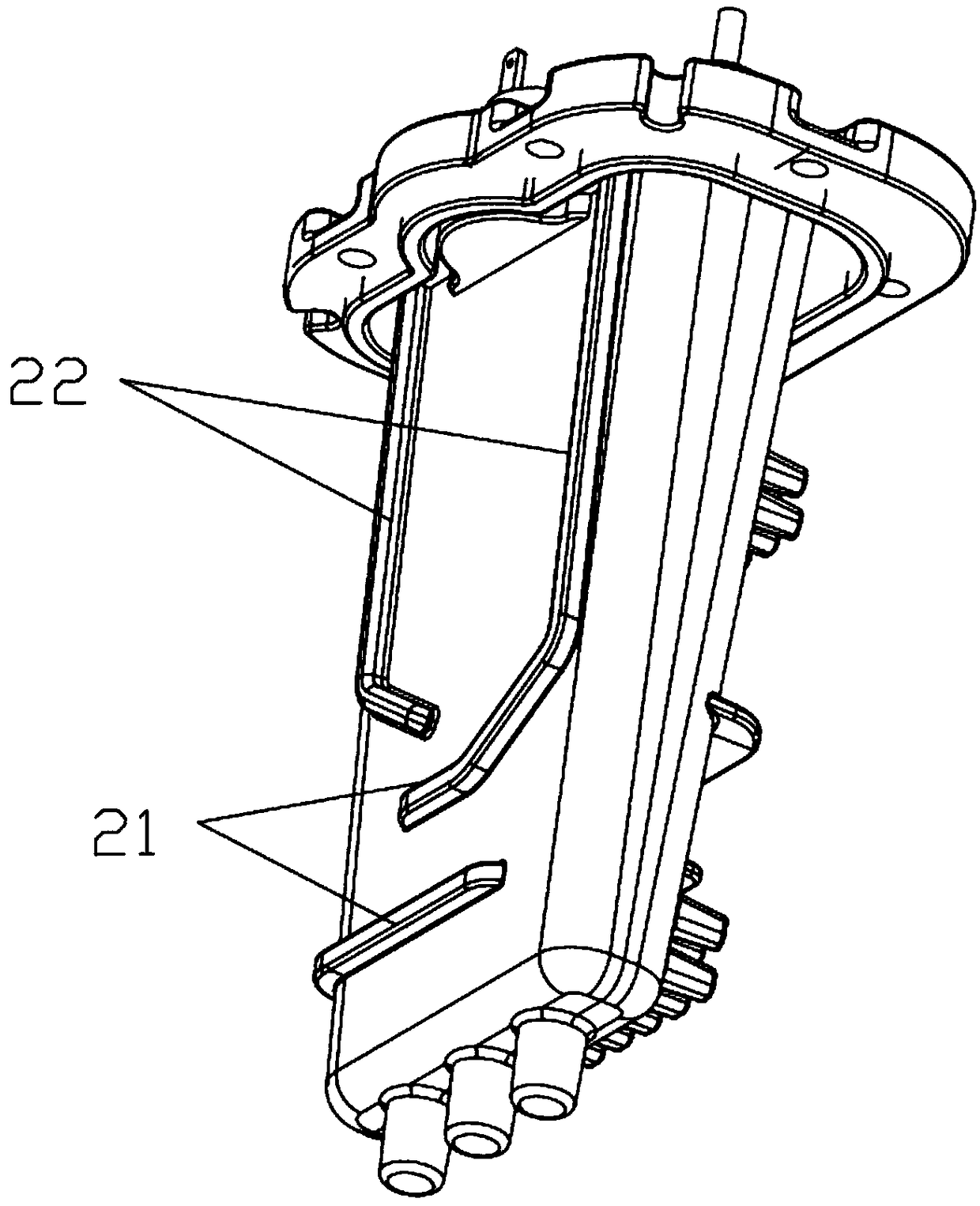 A heating pot component