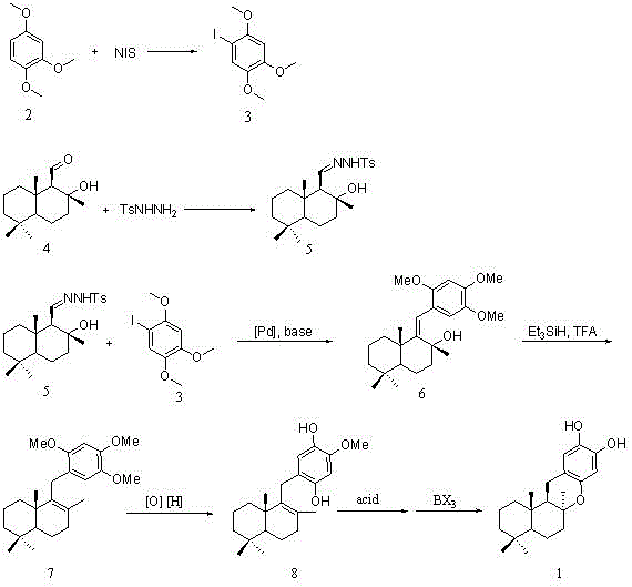 Synthetic method of marine natural product Puupehenol