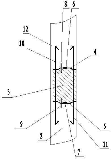 Construction method for upstream-side wall body of semi-underground power station plant