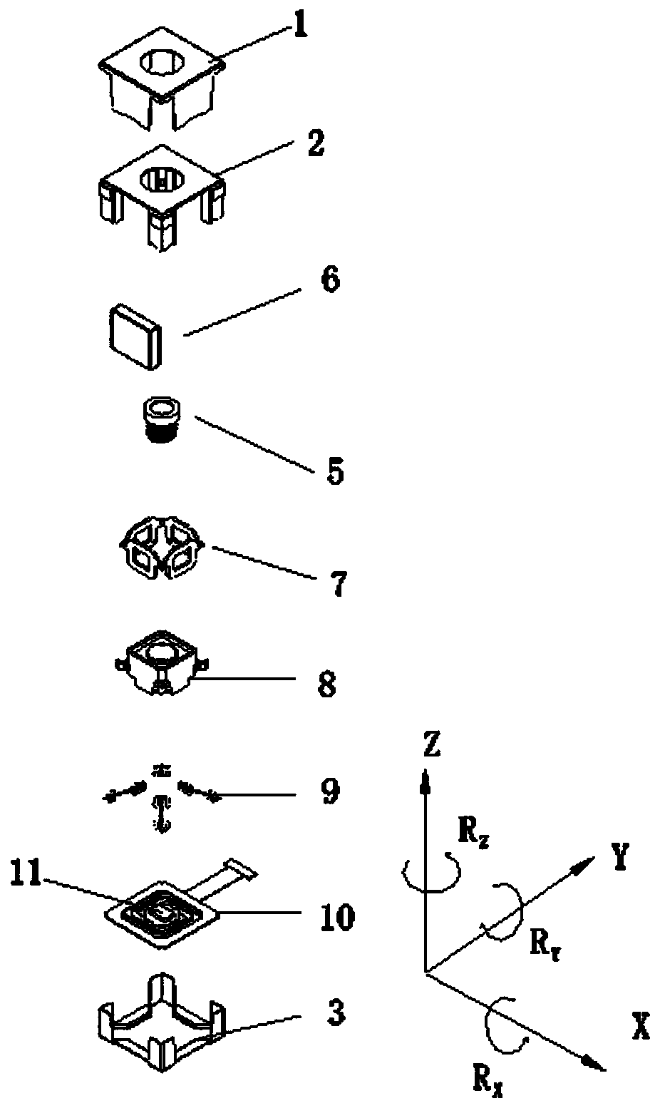 An anti-shake miniature pan-tilt integrated with a camera module