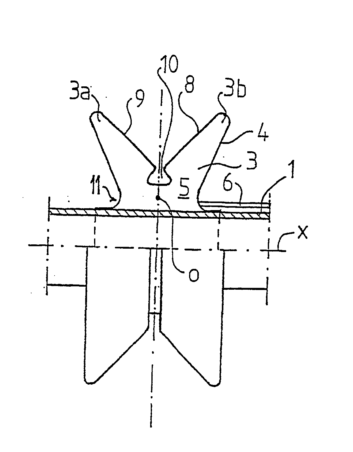 Device for fixing a tube member