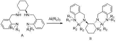 Chiral tetra-amino aniline ligand, aluminum compound thereof, preparation method and application