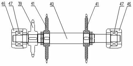 Consequent catching and overturning type fruit transition device