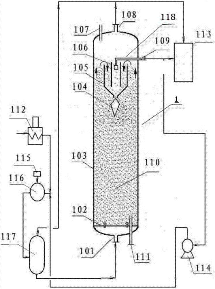 Coal tar whole-fraction fluidized bed hydrogenation method