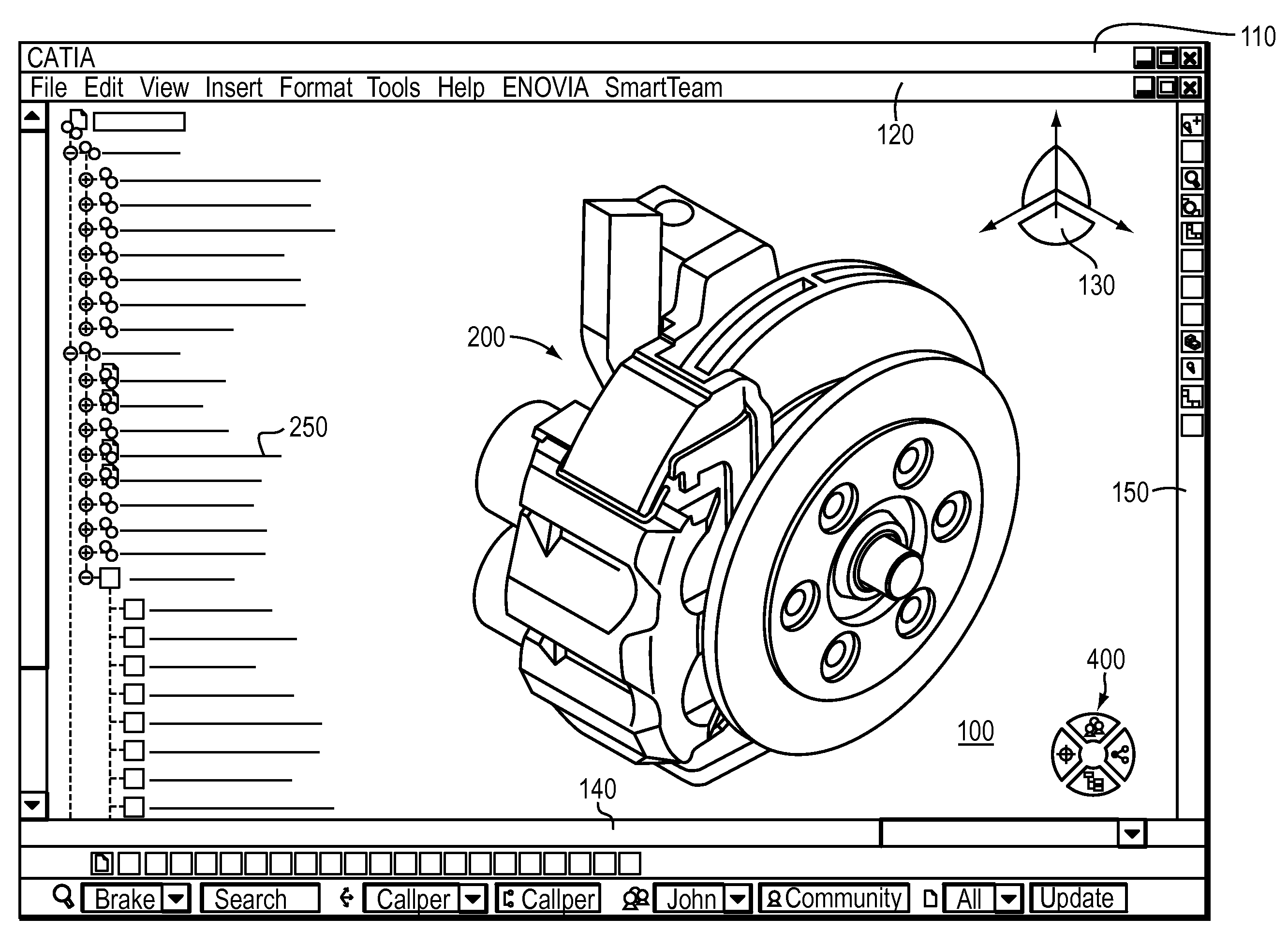 Process of Updating a Status of Relation Between Objects in a System of Computer-Aided Design of Objects