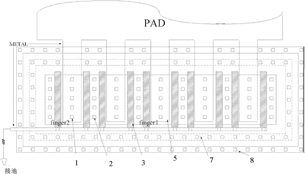 Chip with electrostatic protection function