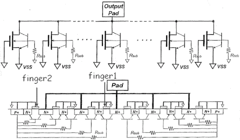 Chip with electrostatic protection function