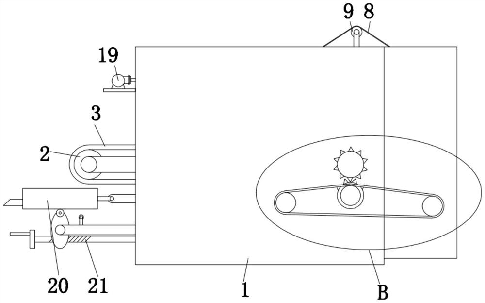 Drug supply chain conveying device and method