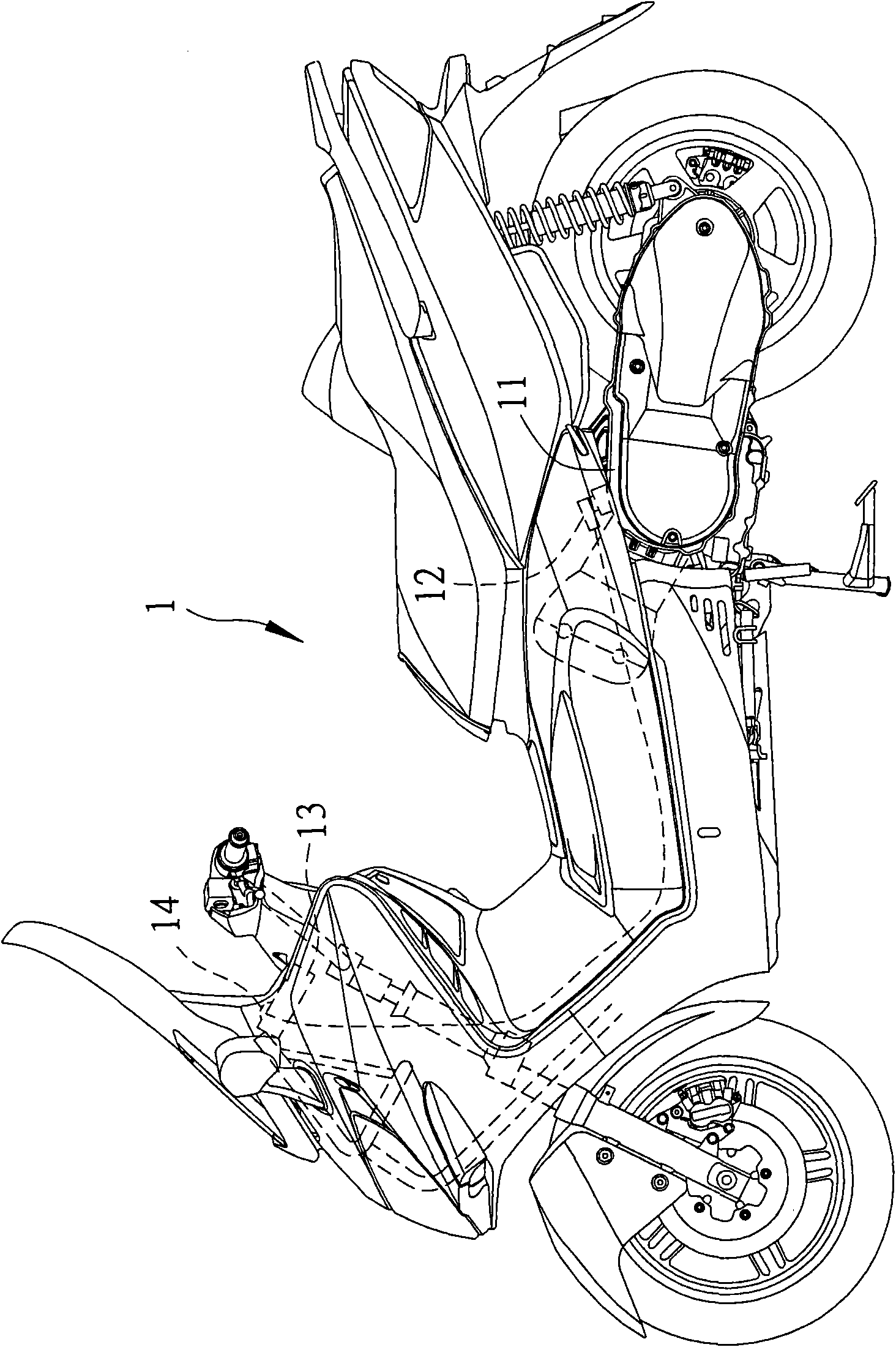 Device and method for engine oil caution control of motorcycle