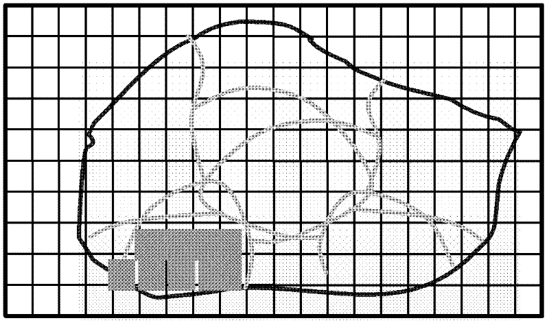 Telephone traffic distribution calculation method based on neighbor cell field intensity information and system thereof