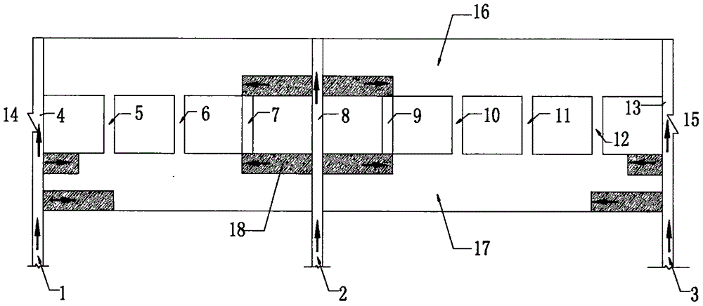 Construction method for single-construction-channel dual-line same direction and same platform subway stations