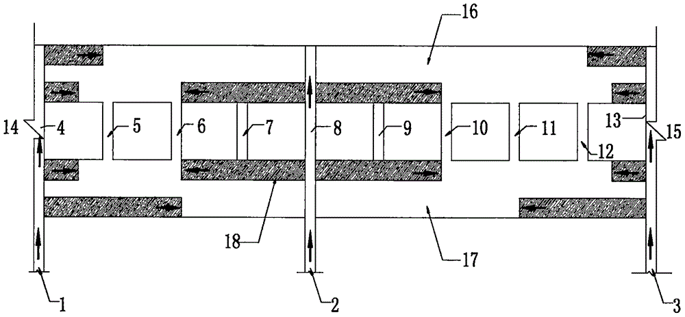 Construction method for single-construction-channel dual-line same direction and same platform subway stations