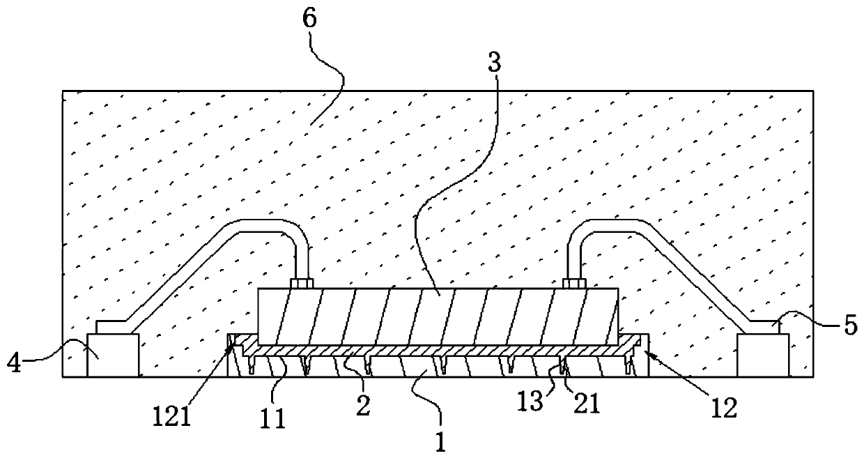 Method for preparing DFN package device with high thermal conductivity