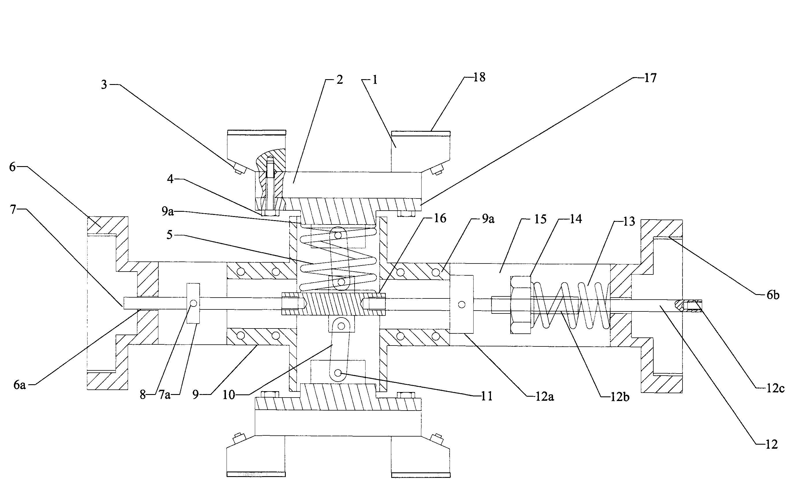 Ultrasonic detection device for residual stress on near surface of hole or cavity