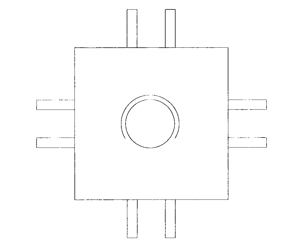 Ultrasonic detection device for residual stress on near surface of hole or cavity