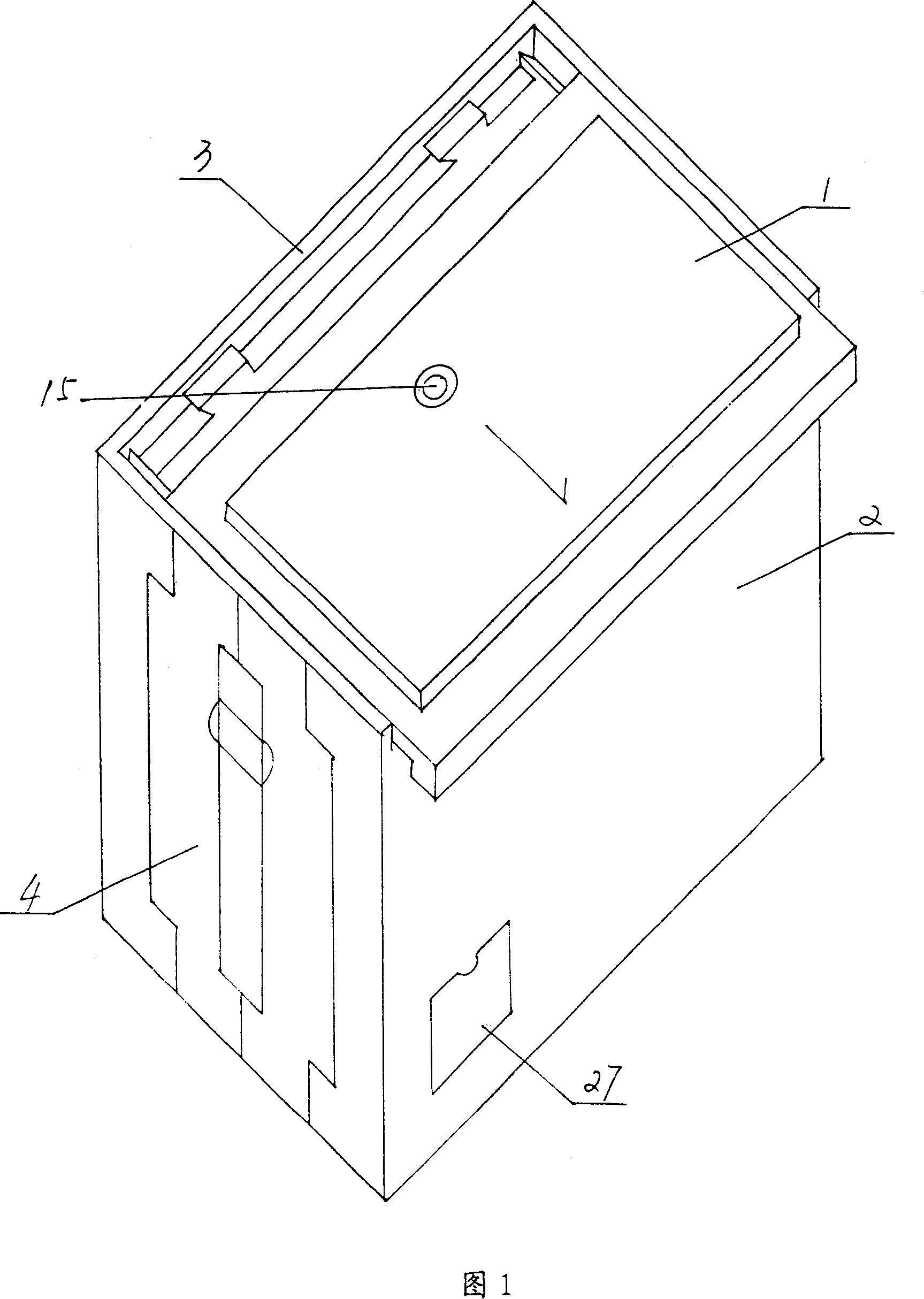 Foldable turnover packaging box