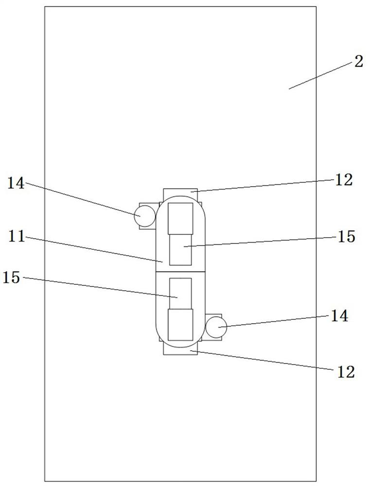 Magnetic adsorption type wall-climbing robot chassis and magnetic adsorption type wall-climbing robot