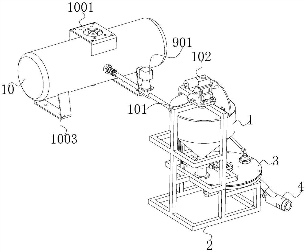 Dry ice cleaning machine capable of preventing dry ice particles from icing