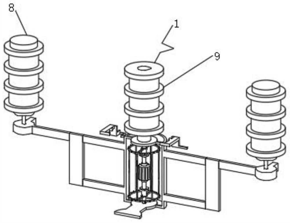 Cable processing multi-production-line pay-off guide device