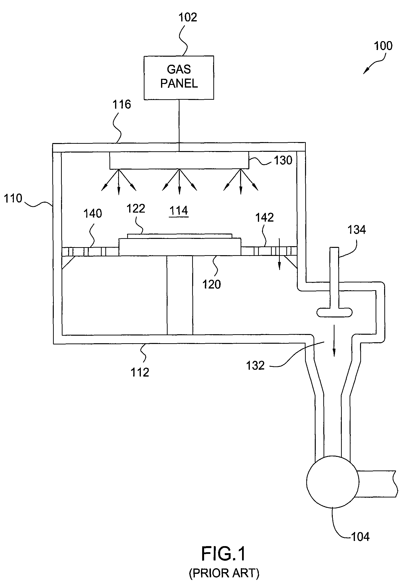 Gas flow equalizer plate suitable for use in a substrate process chamber