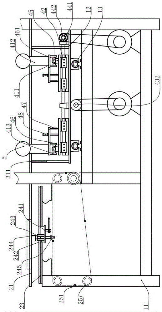 Cutting board four corner synchronous chamfering device