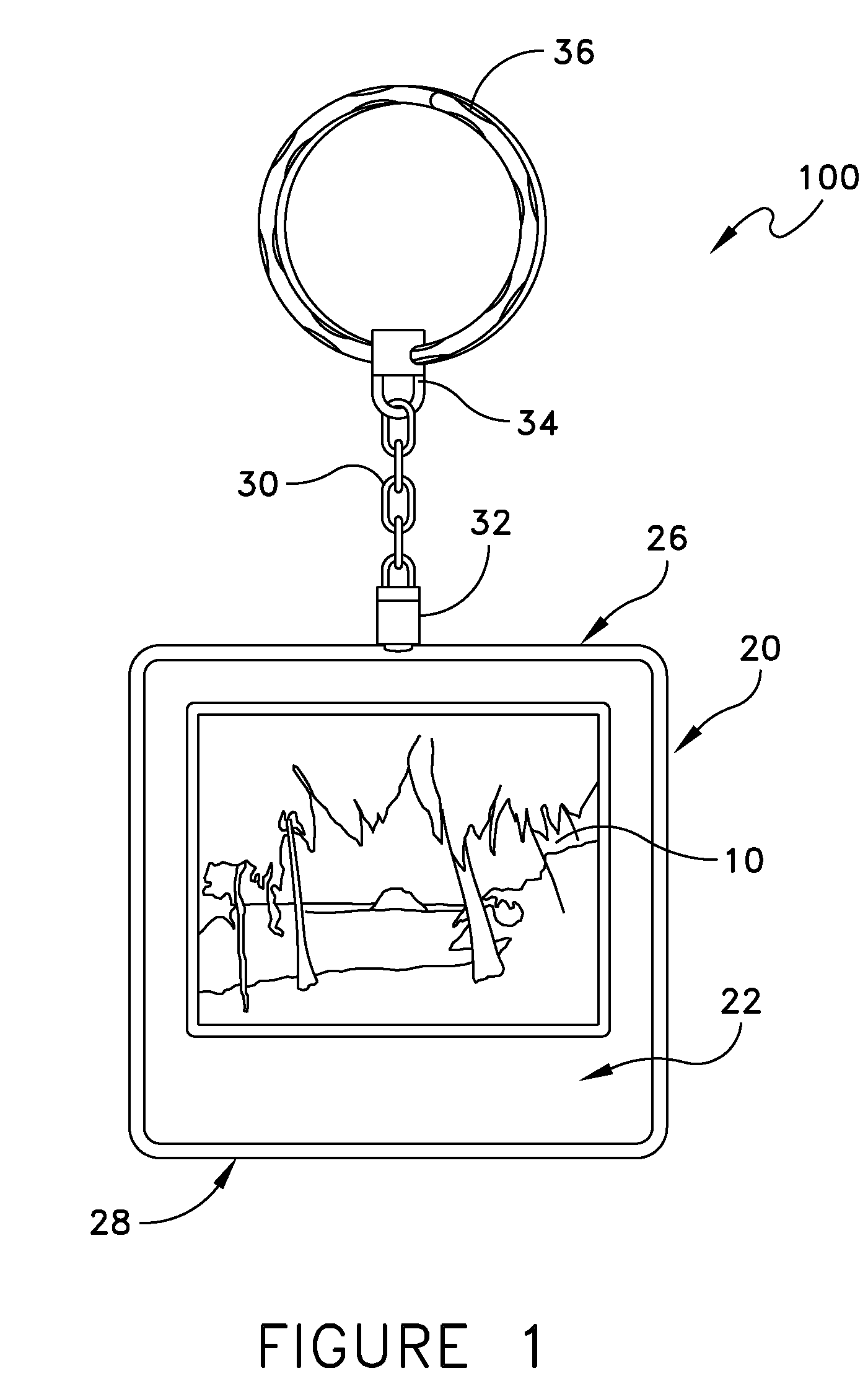 Key chain display device