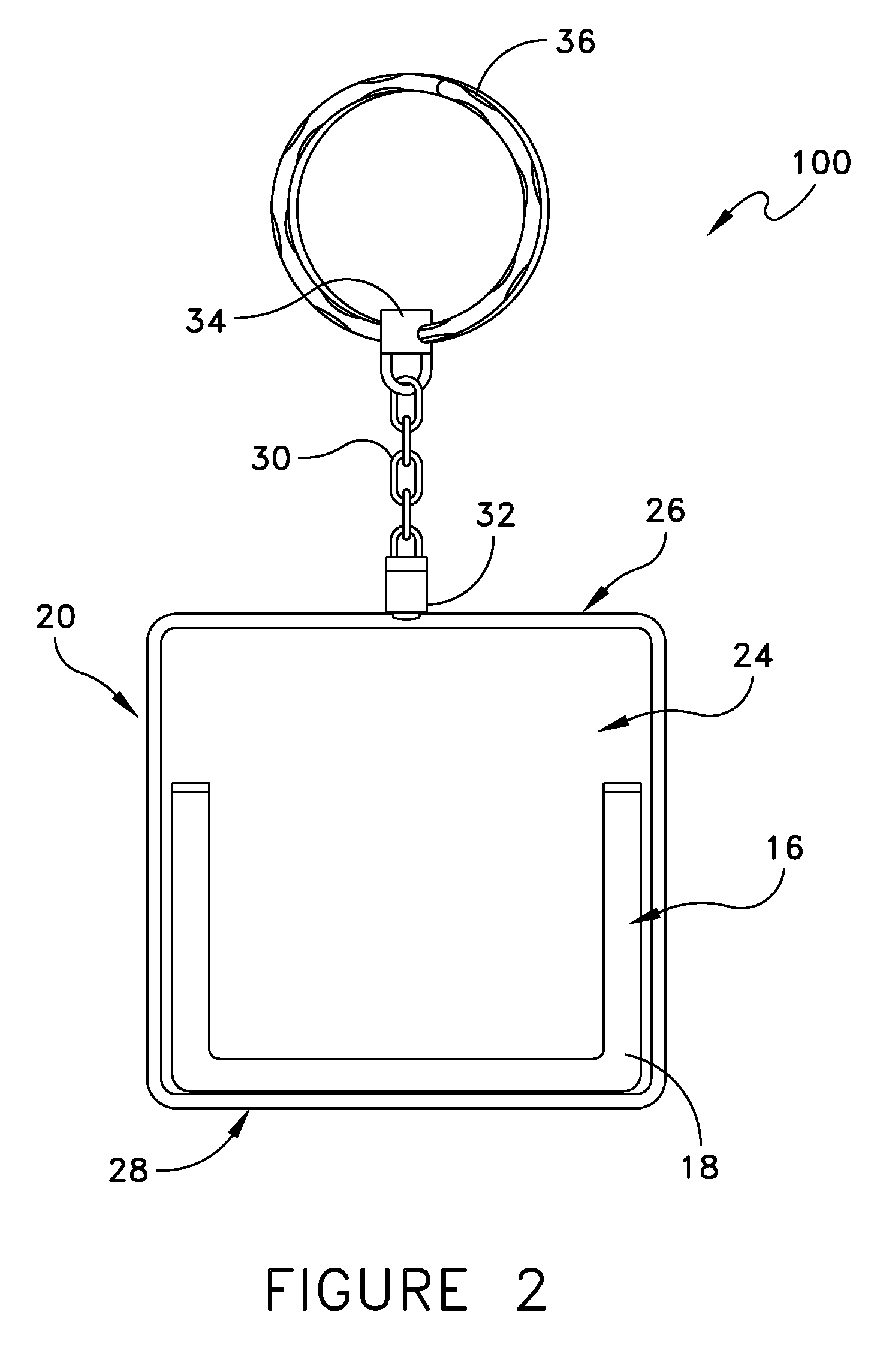 Key chain display device