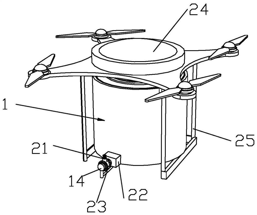 A kind of pesticide spray barrel for unmanned aerial vehicle and its operation method